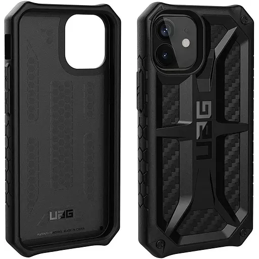 Оригинальный противоударный чехол UAG Monarch для iPhone 12 Mini (5.4") Black Carbon (112341114242) - фото 10