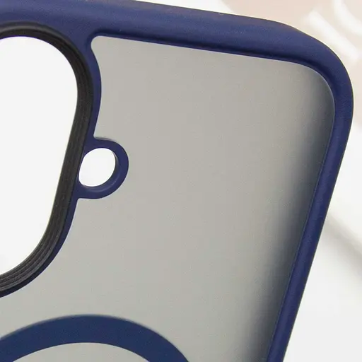 Чохол Epik TPU+PC Metal Buttons with MagSafe для Apple iPhone 16, 6.1 Синій - фото 4