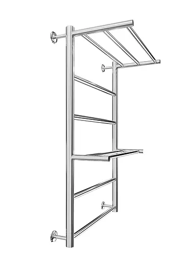 Водяной полотенцесушитель Mario Inox Анкона 770x530/500 1.8.044544.P, Хром, нижнее - фото 3