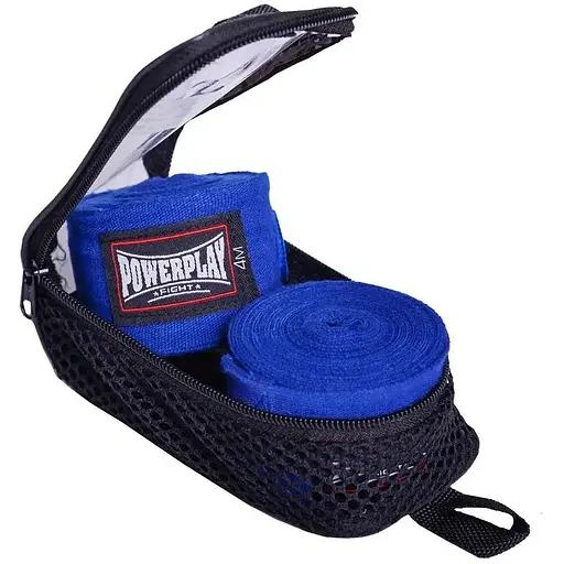 Бинты для бокса PowerPlay 3047 4 м Blue