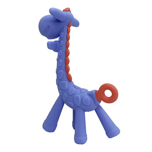 Силіконовий прорізувач "Жираф" MGZ-0416(Violet) у футлярі - фото 2