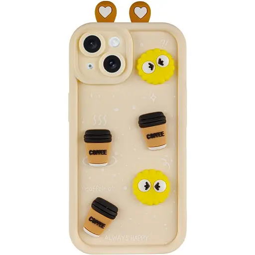 Чохол Epik TPU Toys Case with Ears для Apple iPhone 15, 6.1 Sand - фото 2
