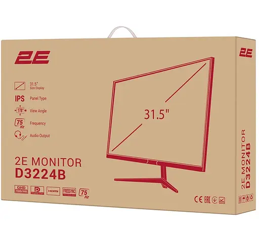 Монитор 31.5" 2E D3224B QHD IPS 75Hz (2E-D3224B-01.UA) - фото 10