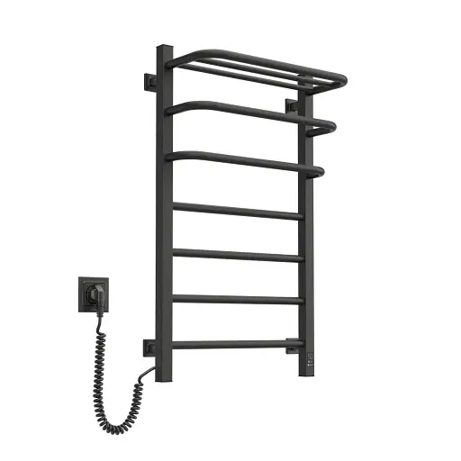 Электрическая Полотенцесушитель FORTIS 480х800 ЧЕРНЫЙ Sensor (Лева) - фото 2