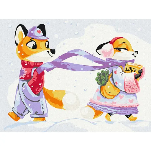 Картина по номерам Рыженькая Любовь Kateryna Branchukova Brushme 30х40 см разноцветная 000277686