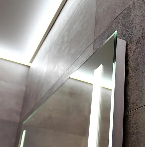 Дзеркало Dusel DE-M1041 75x120 з годинником, Білий - фото 3