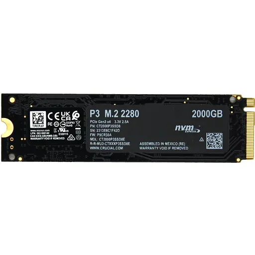 SSD накопичувач Crucial P3 Plus 2TB (CT2000P3PSSD8) [130608] - фото 2