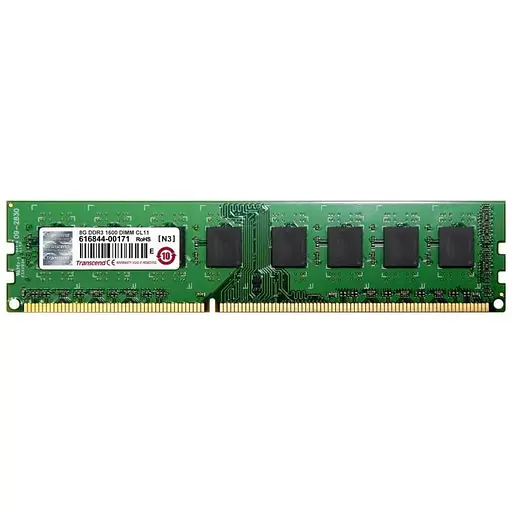 Оперативна пам'ять Transcend DDR3 8GB 1600MHz PC3-12800, non-ECC Unbuffered Б/В