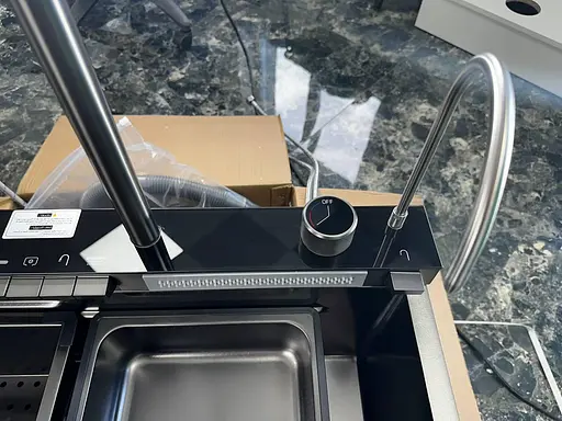 Мойка кухонная Zegor два водопада/смеситель/кран/дозатор/ринзер 750х460х210 мм ML-7035PT/KMO4-A030 30412 - фото 10