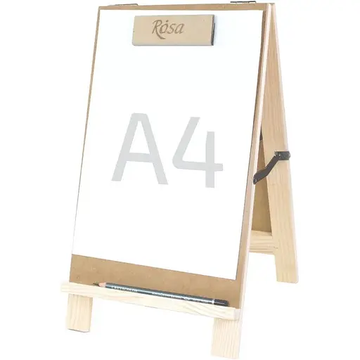 Мольберт настільний ROSA Studio Хлопушка сосна 22х23х38см мак висота полотна 30см - фото 2