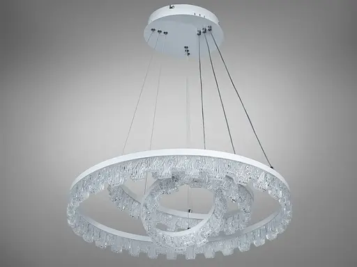 Люстра LED підвісна Romin чорна 140Вт пульт до 25м² - фото 3