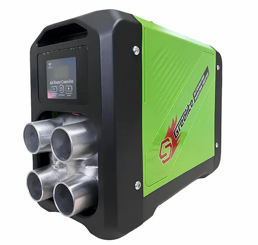 Автономный дизельный обогреватель WEBASTO GREELITE SN5000 с низким уровнем шума 5000 Вт Черный с зеленым - фото 4