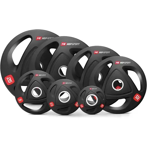 Набор дисков олимпийских Hop-Sport 4 х 2,5кг - фото 4