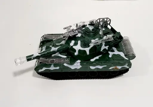 Танк M 1 A2-C "Armed Chariot", инерция, трещетка, в слюде (6990580110067) Зеленый - фото 2