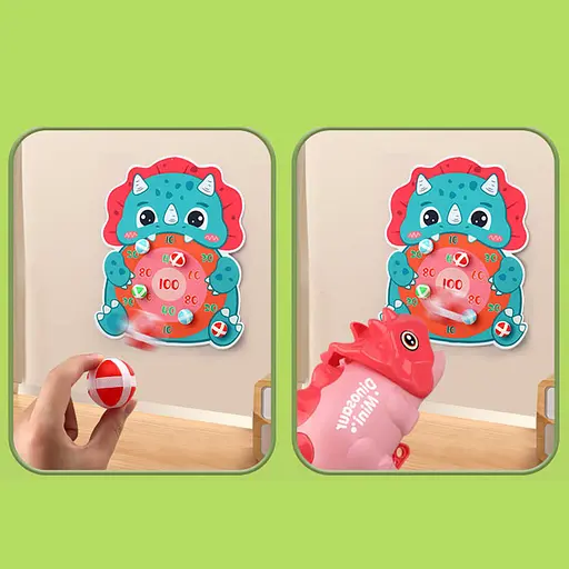 Интерактивная игра Dinosaur Athletics Gun на липучках + мишень Red - фото 4