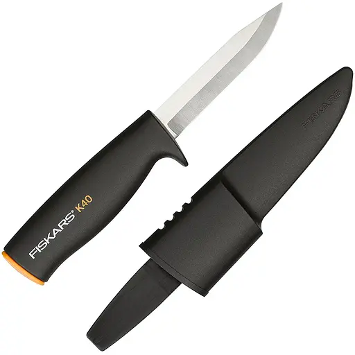 Нож общего назначения Fiskars с чехлом K40 125860 (1001622)