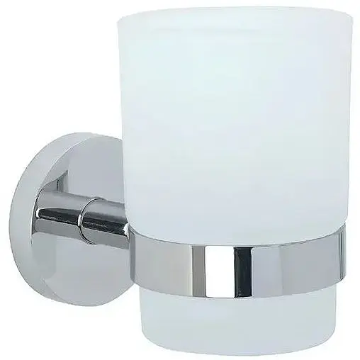 Склянка з підставкою для зубних щіток Haiba HB1706 HB0465 хром - фото 1