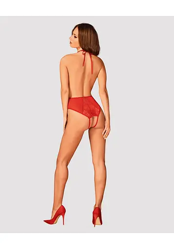 Боди Obsessive Dagmarie XS/S красный - фото 3