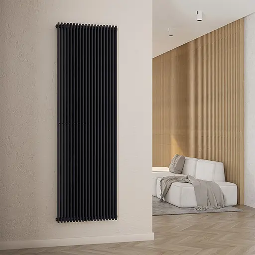 Радіатор дизайнерський Ideale Giulia 12 20/1800/560 чорний, Чорний - фото 4