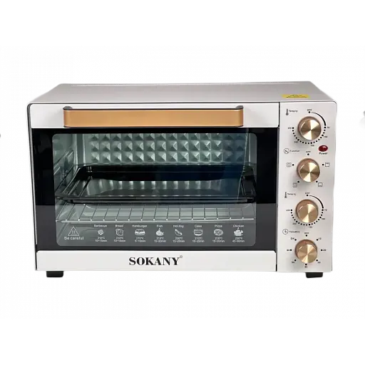 Духовка електрична настільна SOKANY SK-450 об'ємом 50 літрів з таймером Sokany SK450W - фото 2