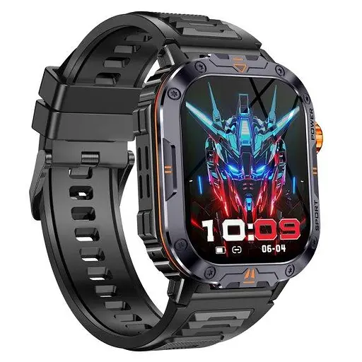 Умные смарт часы Smart Kredo с фонариком (Черные) - фото 4