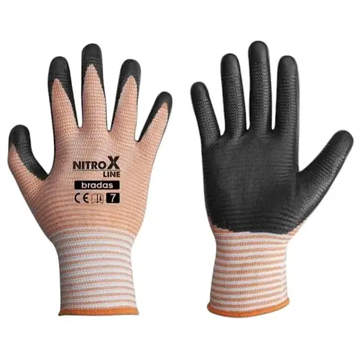 Рукавички захисні Bradas NITROX LINE нітрил розмір 10 RWNL10 - фото 1