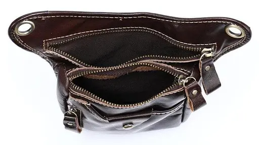 Чоловіча шкіряна сумка Vintage 17,5х12х2,5 см sum0012702 - фото 3