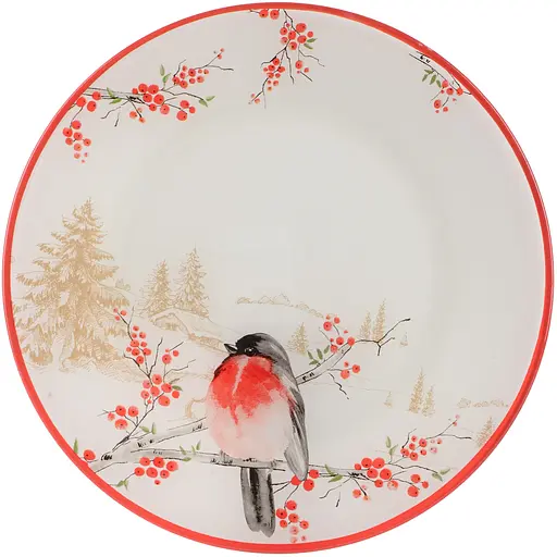 Тарілка Viva NY Winter Bird 25 см (S3010-1)