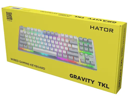 Клавіатура HATOR Gravity TKL Orange ENG White (HTK561) - фото 8