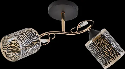 Люстра стельова V XA1517/2 BK+FGD - фото 2