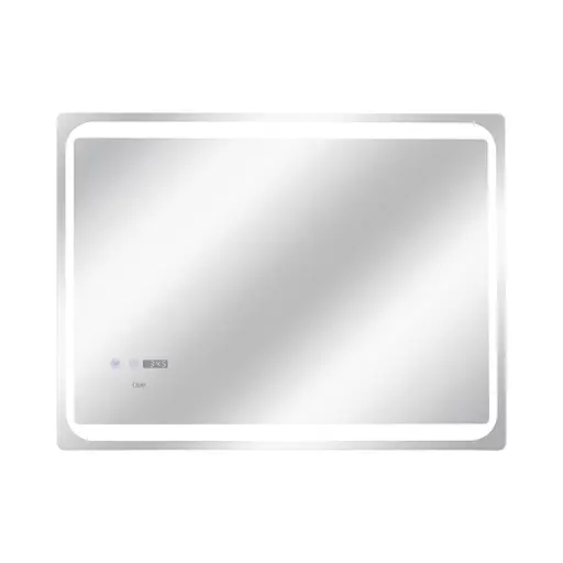 Дзеркало Qtap Mideya 800x600 з LED-підсвічуванням Touch, з антизапотіванням, з годинником, диммером яскравості QT2078NCF8060W - фото 4