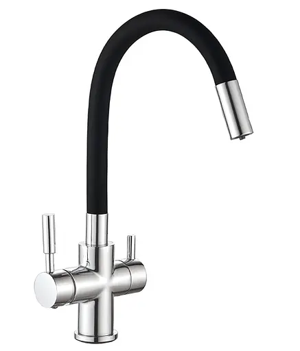 Змішувач для кухні Mixxus Premium HANS 021 REFLECTOR BLACK MI5934 - фото 1