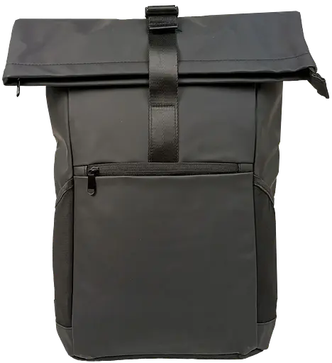 Прорезиненный молодежный рюкзак 18L Rolltop-Rucksack черный LS sum0028840 - фото 1