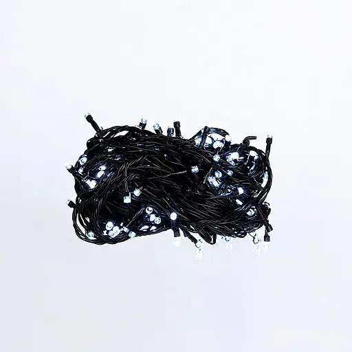 Новорічна гірлянда GarlandoPro 18 м 180 LED чорний провід Біле світло W180LED18MBW - фото 3