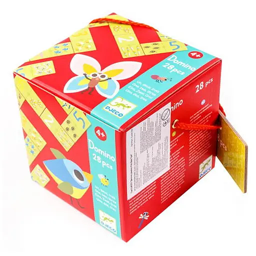 Настільна гра Djeco Дитяче доміно. Раз Два Три (Domino One, two, three, 28 pcs) (DJ08168) - фото 1
