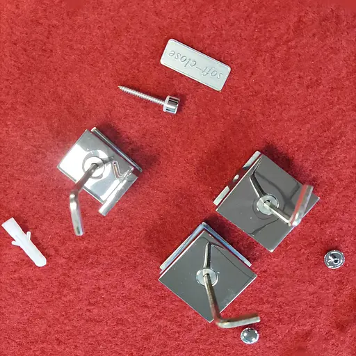 Дверь в нишу Koer SR SD04-120x200-TR-01 прозрачное стекло Easy Clean 10 мм, хром KR5387, универсальная, прозрачная, хром - фото 5