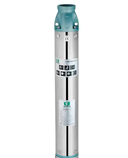 Насос глубинный центробежный многоступенчатый Pumpman 3.5КСЕМ3-10-0,55 кВт Hmax 54 м Qmax 5,4 куб.м 550 Вт (CV032264) - фото 3