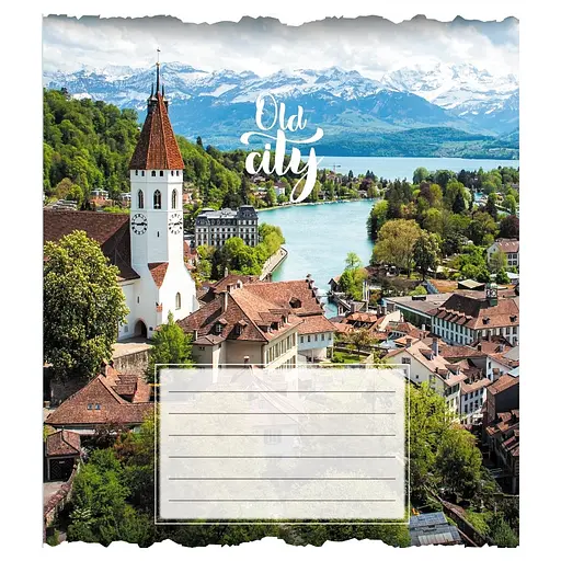 Зошит загальний "Старе місто" Leader 096-630039K-3 в клітинку, 96 аркушів - фото 1