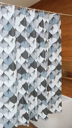 Шторка для ванної кімнати Woko Holly 180х180 із 12-ма кільцями - фото 7