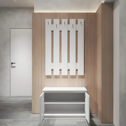 Прихожая VAYS комплект в прихожую №3 антрацит-белый фасад - фото 2