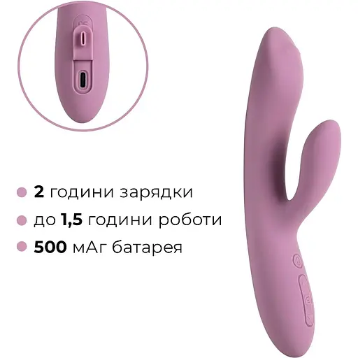 Вібратор-кролик із перлинною стимуляцією точки G Svakom Trysta Neo Violet - фото 7