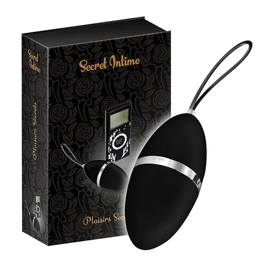 Віброяйце Secret Intime Plaisirs Secrets 7.9 см (чорний) - фото 7