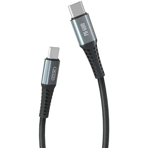 Кабель XO NB-Q167 Type-c to Type-c 60W Черный - фото 1