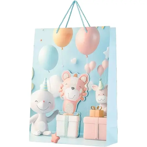 Пакет подарунковий HY702-3 Блакитний - фото 1