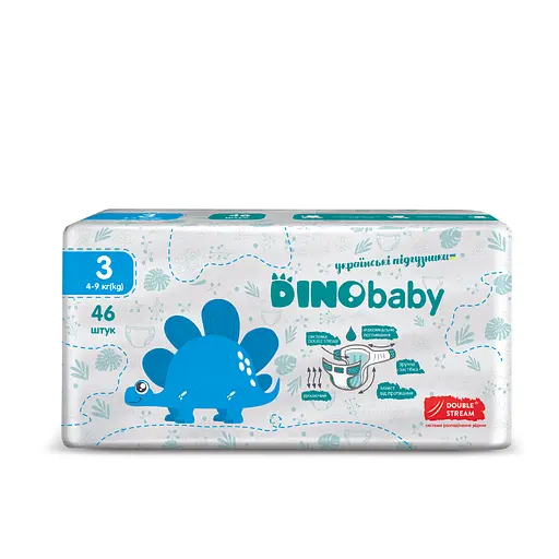 Подгузники Dino Baby 3 (4-9 кг), 46 шт. - фото 2