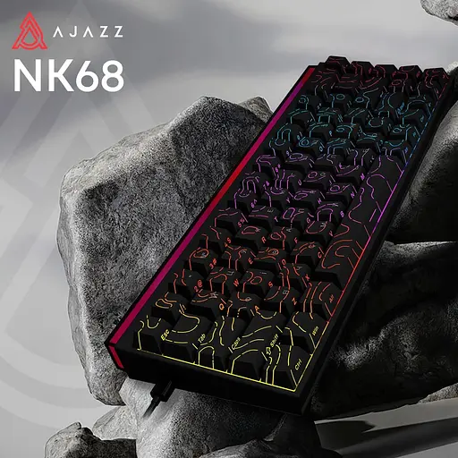 Клавіатура Ajazz NK68 Red switches Side Contour Black (NK68-R-S-B) - фото 6