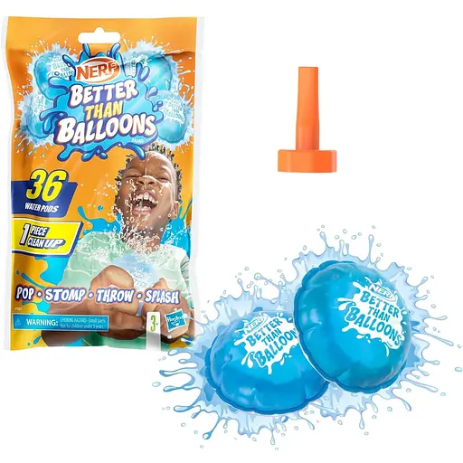 Набір водяних капсул Hasbro Nerf Better Than Balloons 36 шт. - фото 1