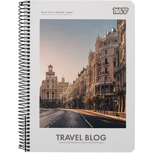 ЗЗошит для записів Yes Travel А5 в клітинку 80 аркушів (152288)