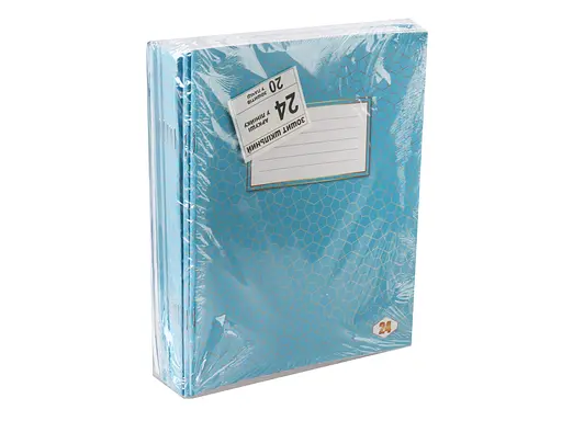 Зошити учнівські 24 аркуша лінія Фоновий Шкільний, 20 шт. в упаковці