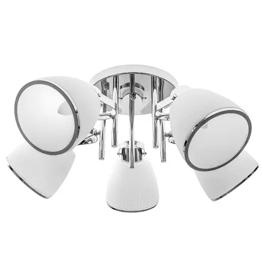 Люстра стельова Brille для коридору E27 60W CH (LK-638C/5) - фото 5